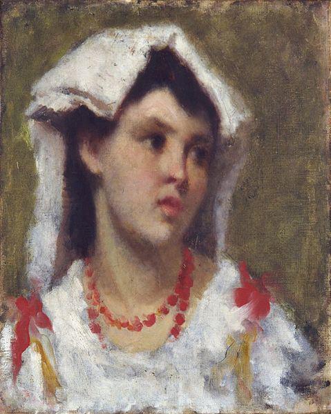 Leonardo Bazzaro Young Woman from Ciociara oil painting picture